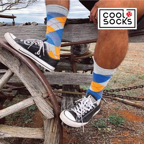 Gambar CoolDeSocks Original | Kaos Kaki Motif - Checkered Vintage - Grey dari CoolDeSocks Official Jakarta Barat Tokopedia