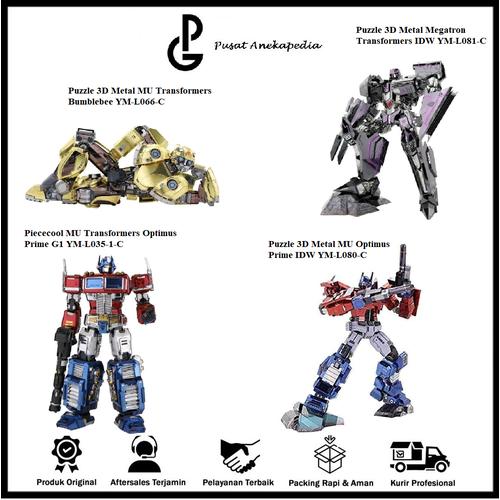 Jual Puzzle 3D Metal Piececool MU Transformers Bumblebee - MU Optimus ...