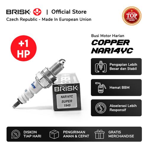 Gambar Busi Motor BRISK Copper NAR14YC dari PT Brisk Busi Indonesia Jakarta Utara Tokopedia