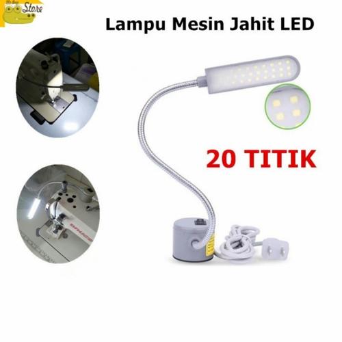 Gambar Lampu Mesin Jahit LED 20 Titik magnet (PAKAI COLOKAN) - 20 titik dari Mr Boyo Store Jakarta Pusat Tokopedia
