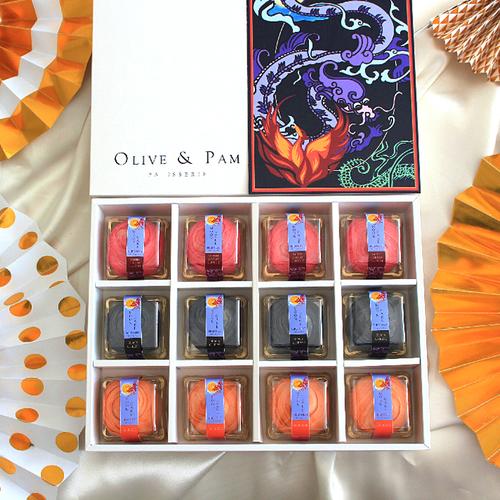 Foto Produk Olive and Pam Bird Nest Mooncake 12 pcs / Kue Bulan dari OLIVE AND PAM PATISSERIE