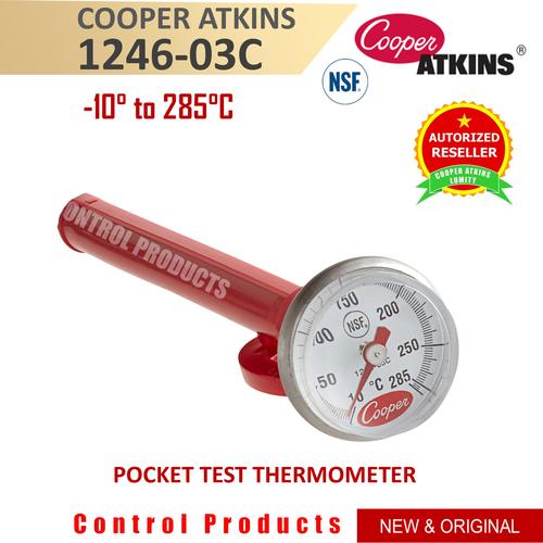 Cooper Thermometer Cooper-Atkins 1246-02-1 Bi-Metal Pocket Test ...