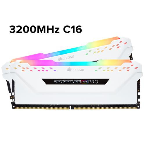 Gambar VENGEANCE RGB PRO 16GB 2 X 8GB DDR4 DRAM 3200MHz CMW16GX4M2C3200C16W dari Corsair Official Store Jakarta Pusat Tokopedia
