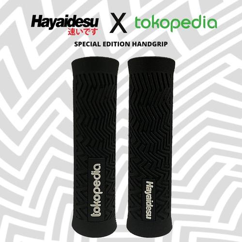 Gambar Handgrip Hayaidesu x Tokopedia - Hand Grip Stang Motor Universal - Hitam dari Hayaidesu Indonesia Jakarta Selatan Tokopedia