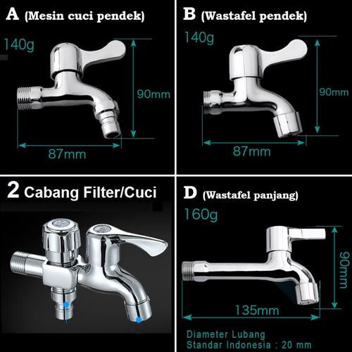 Gambar Kran Air Stainless Keran Panas Dingin Cuci Mesin Steel Tembok Taman - Jenis B dari Rumix Jakarta Utara Tokopedia