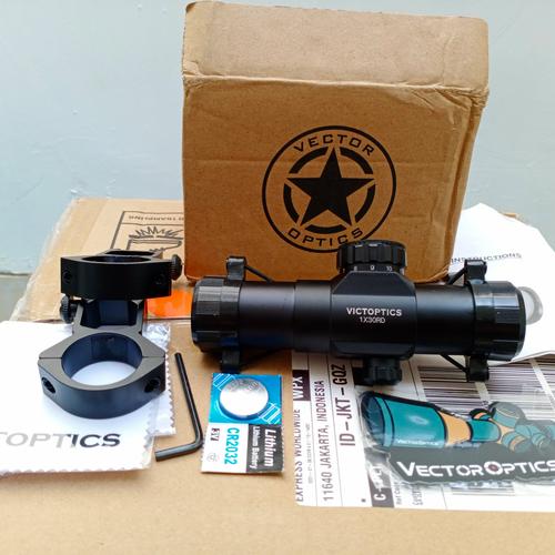 Foto Produk Import VICTOPTICS 1X30 RED DOT SCOPE REDDOT Tube 30mm by VECTOR OPTICS dari DO OFFICIAL STORE