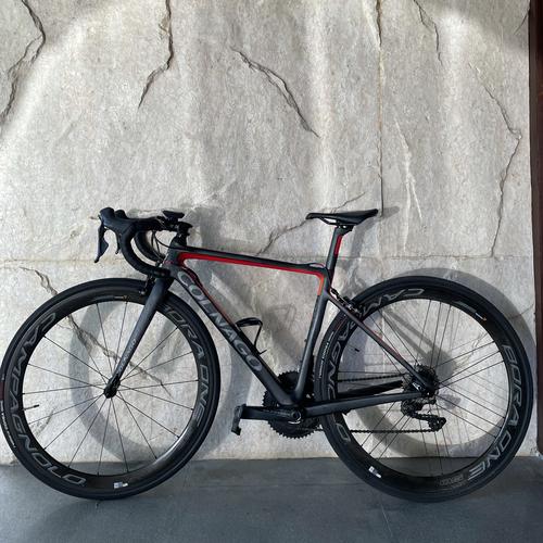 Jual COLNAGO V3rs black red size 46 