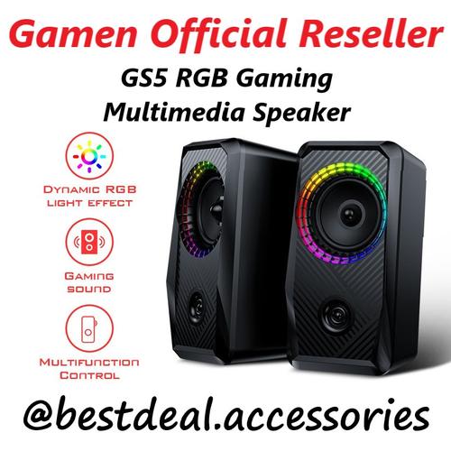 Gambar Gamen GS5 6W Dual Port Input RGB Gaming Multimedia Speaker dari Bestdeal Accessories Jakarta Pusat Tokopedia