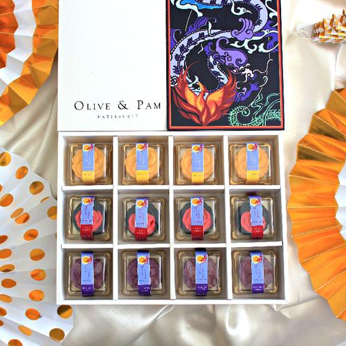 Foto Produk Olive and Pam Snowskin Mooncake 12 pcs / Kue Bulan dari OLIVE AND PAM PATISSERIE