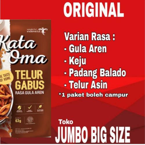 Foto Produk TELOR GABUS, MERK KATA OMA - GULA AREN - Gula Aren dari JUMBO BIG SIZE