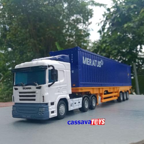 Gambar Diecast truck container Meratus Miniatur truk skala 43 dari CassavaToys Kota Bekasi Tokopedia