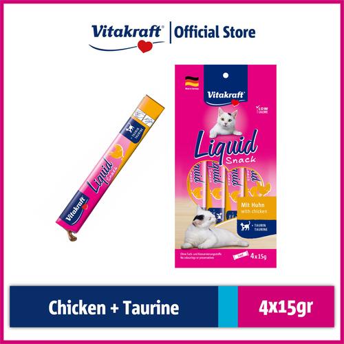 Gambar Vitakraft Cat Liquid Snack with Chicken Taurine 4x15gr dari Vitakraft.Indonesia Kab. Tangerang Tokopedia