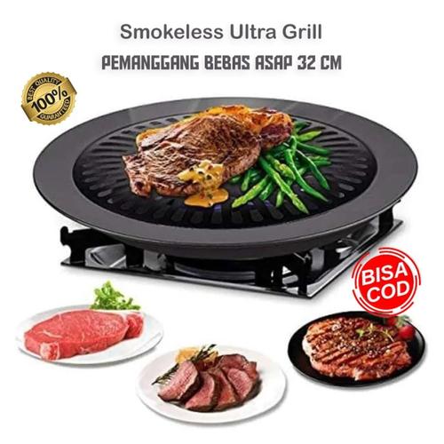 Gambar Ultra Grill Pan Korean BBQ Alat Panggang Daging Teflon Wajan Non Maxim dari rejeki shop Kota Surabaya Tokopedia