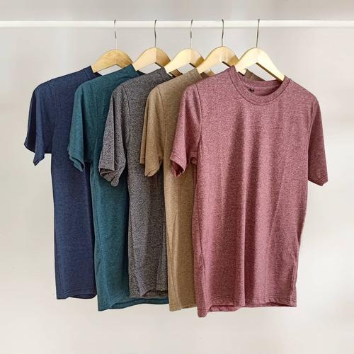 Foto Produk Baju Kaos Polos Siro PREMIUM 100% Cotton Combed 30S Kaos Distro - Denim Siro, L dari TriLoka Store
