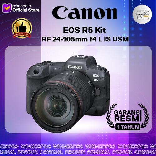 Promo Canon EOS R5 Kit RF 24105mm f4 L IS USM RESMI Cicil 0 3x Jakarta Utara Winner Pro