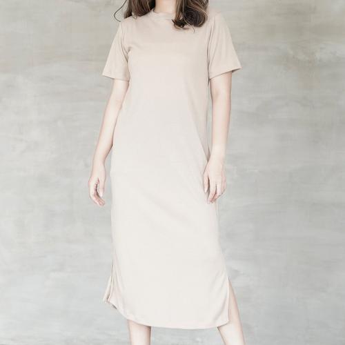 Jual Long dress/midi dress casual 