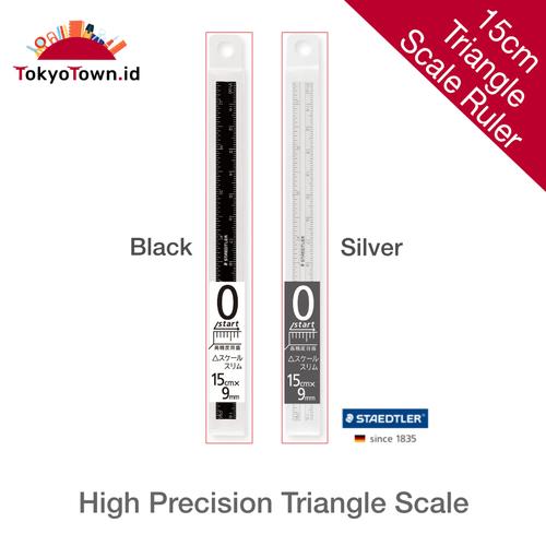 Jual STAEDTLER High Precision Triangle Scale Ruler - Silver - Kota ...