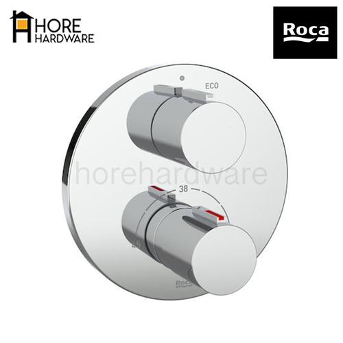 Foto Produk ROCA T1000 Kran Shower Tanam Concealed Thermostat Mixer A5A2C09C0V - Trimset Only dari HORE Hardware