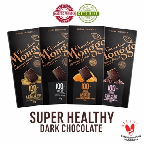 Gambar Super Healthy Dark Coklat 100% 80g | Chocolate Monggo | Keto Friendly - Apricot dari Chocolate Monggo Jakarta Jakarta Selatan Tokopedia