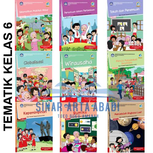 Jual Buku tematik sd kelas 6 tema 1 2 3 4 5 6 7 8 kurikulum 2013 revisi ...