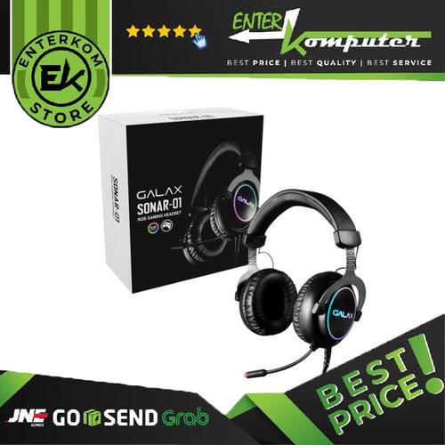 Foto Produk GALAX SONAR-01 Wired Gaming Headset - USB 7.1 Channel RGB dari Enter Komputer Official