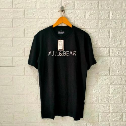 Gambar kaos pull and bear/kaos pull and bear original/kaos pull and bear pria - Hitam, M dari Rasya_Clothing Kota Cimahi Tokopedia