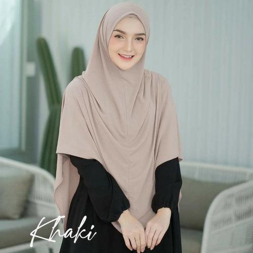Gambar Jilbab Hijab Khimar Bergo Malay Instan Daily Non Pet Polos Jumbo Syari - Gray, L dari gnuahijab Kota Bandung Tokopedia