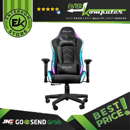 Foto Produk GALAX Gaming Chair GC-01 Black - RGB Effect - Lumbar Pillow dari Enter Komputer Official