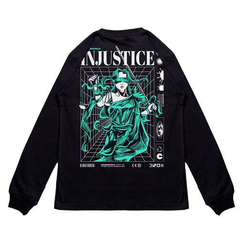 Foto Produk Kaos Pria Kizaru T-Shirt Longsleeve Origin INJUSTICE - S dari KIZARU WORLD