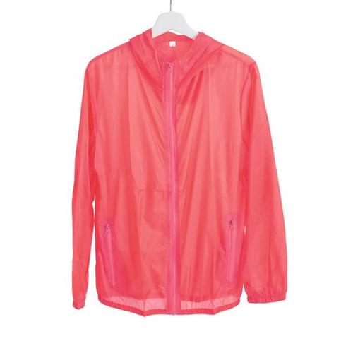 pink transparent jacket