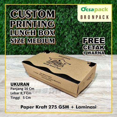 Jual KEMASAN PAPER LUNCH BOX KRAFT 