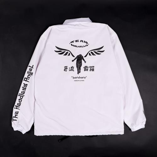 Gambar KREMLIN Coach Jacket Putih - Valhalla - M dari KremlinOfficial Kota Bandung Tokopedia