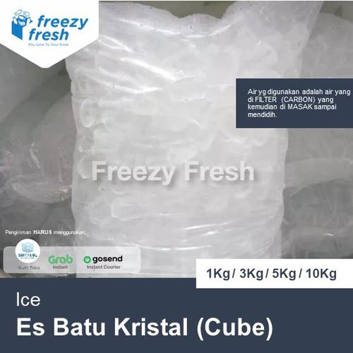 Gambar Es Batu Kristal (Cube) / Ice - 1kg dari Freezy Fresh Jakarta Selatan Tokopedia