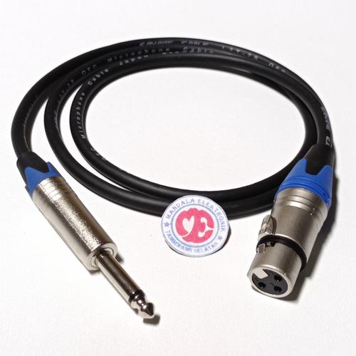 jack xlr female to jack akai mono 6.5mm 