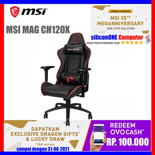 Foto Produk MSI MAG CH120 X GAMING CHAIR GAMING GEAR CHAIRS KURSI CH120X dari silicon ONE Computer