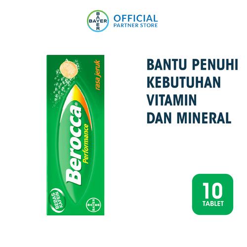 Foto Produk Berocca Multivitamin B kompleks Rasa Jeruk 10 Tablet dari Bayer Health Partner