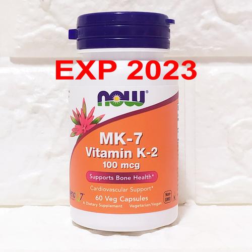 Jual Now Foods Vitamin MK7 K2 isi 60 Veg Caps Now Food MK7 K2 NOW MK7