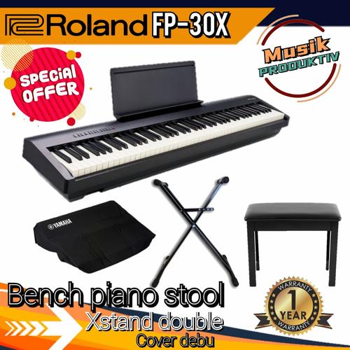 Promo Roland Digital Piano FP30X / FP 30X / FP30X + Stand, Bangku