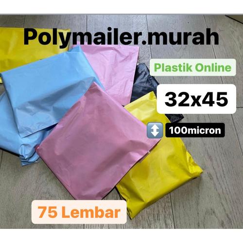 Jual 32x45 isi 75 lembar plastik polymailer bungkus packing onlineshop ...
