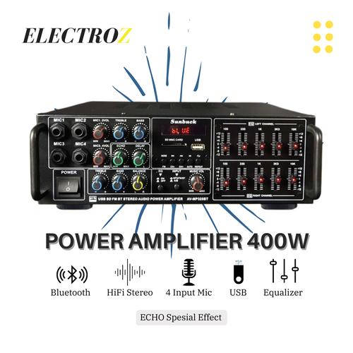 Jual Amplifier Bluetooth 400W Power 