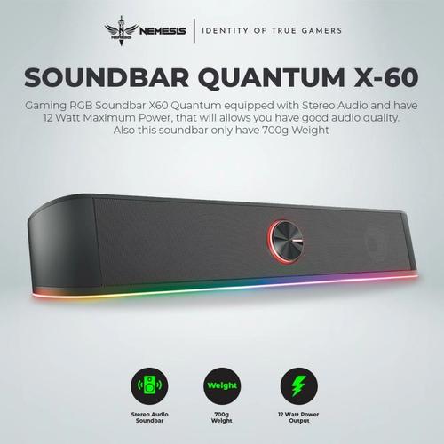 X 60 Quantum Gaming Soundbar Speaker 