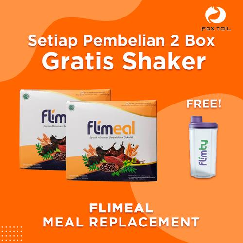 Gambar Flimeal 2 box Meal Replacement diet sereal pelangsing cereal by Flimty dari Foxtail Store Jakarta Barat Tokopedia