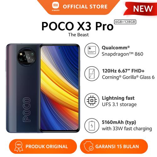 Foto Produk XIAOMI Mi POCO X3 Pro 6/128GB NFC Snapdragon™ 860 48MP 5160mAh - Phantom Black dari Xiaomi Official Store