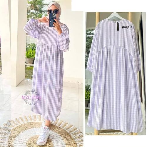 Gambar Long Tunik Terbaru Baju Tunik Wanita AMELIA TUNIK - blue dari TOF Bandung Kota Bandung Tokopedia