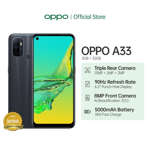 Foto Produk OPPO A33 Smartphone 3GB/32GB (Garansi Resmi) - Hitam dari OPPO OFFICIAL STORE