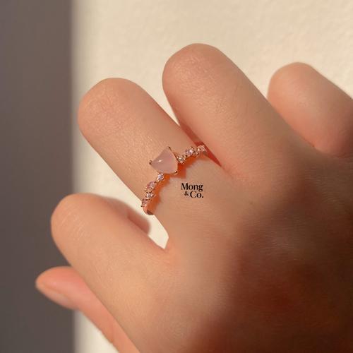 Jual Mong\u0026Co Laska S925 Pink Opal Ring 