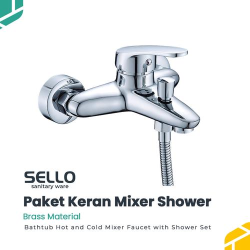 Gambar SELLO Paket Kran Mixer Shower Set Panas Dingin Kran Air Modern dari SORU Indonesia Kota Bandung Tokopedia