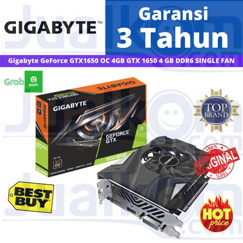 Foto Produk VGA Gigabyte GeForce GTX1650 GTX 1650 OC 4GB SINGLE FAN 4 GB DDR6 dari Karya Megah Computers