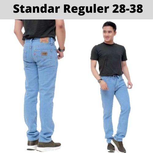 Gambar Celana Panjang Pria Jeans Standar Reguler Leviss Non Street Size 28-38 - Biru, 28 dari Jan fashion jakarta Jakarta Timur Tokopedia