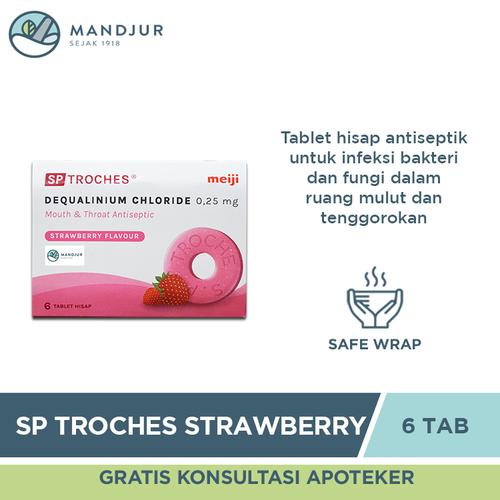 Gambar Tablet Hisap SP Troches Meiji (Rasa Strawberry) - Atasi Gangguan Mulut dari mandjur Jakarta Pusat Tokopedia